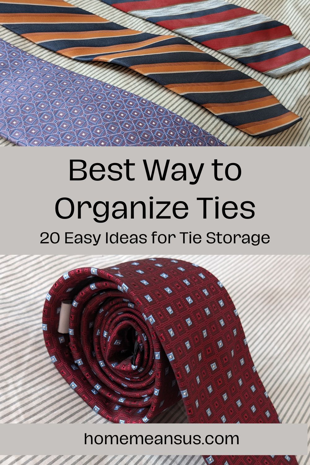 proper tie storage